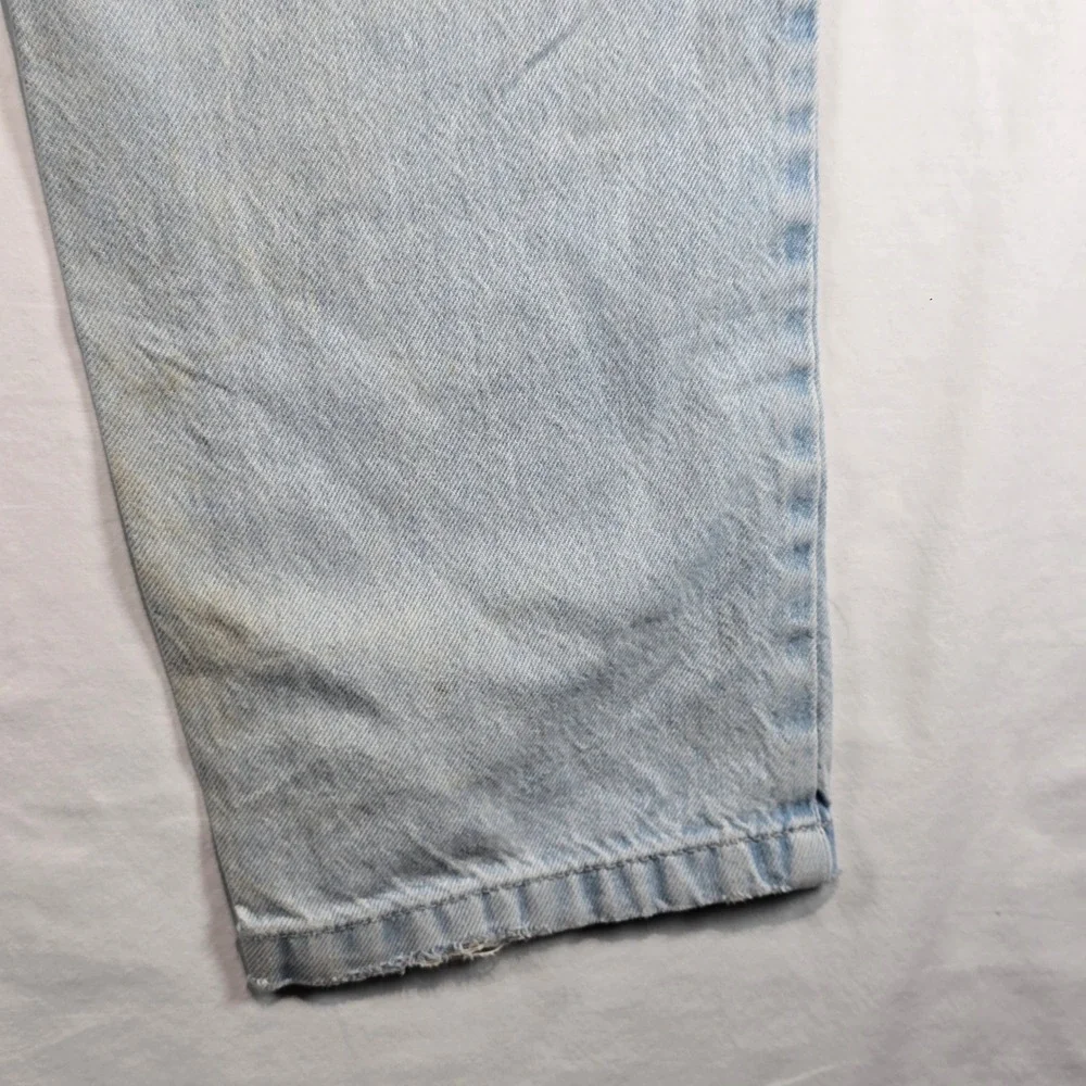 Bershka Carpenter Jeans Mens 30 Light Wash Denim Straight Leg Utility Pants - Picture 15 of 16